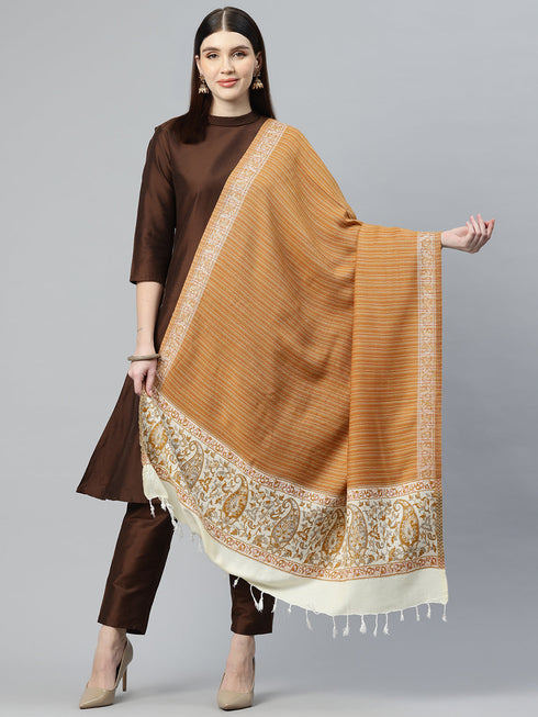 Women's Acrylic Jamawar Wool Stole